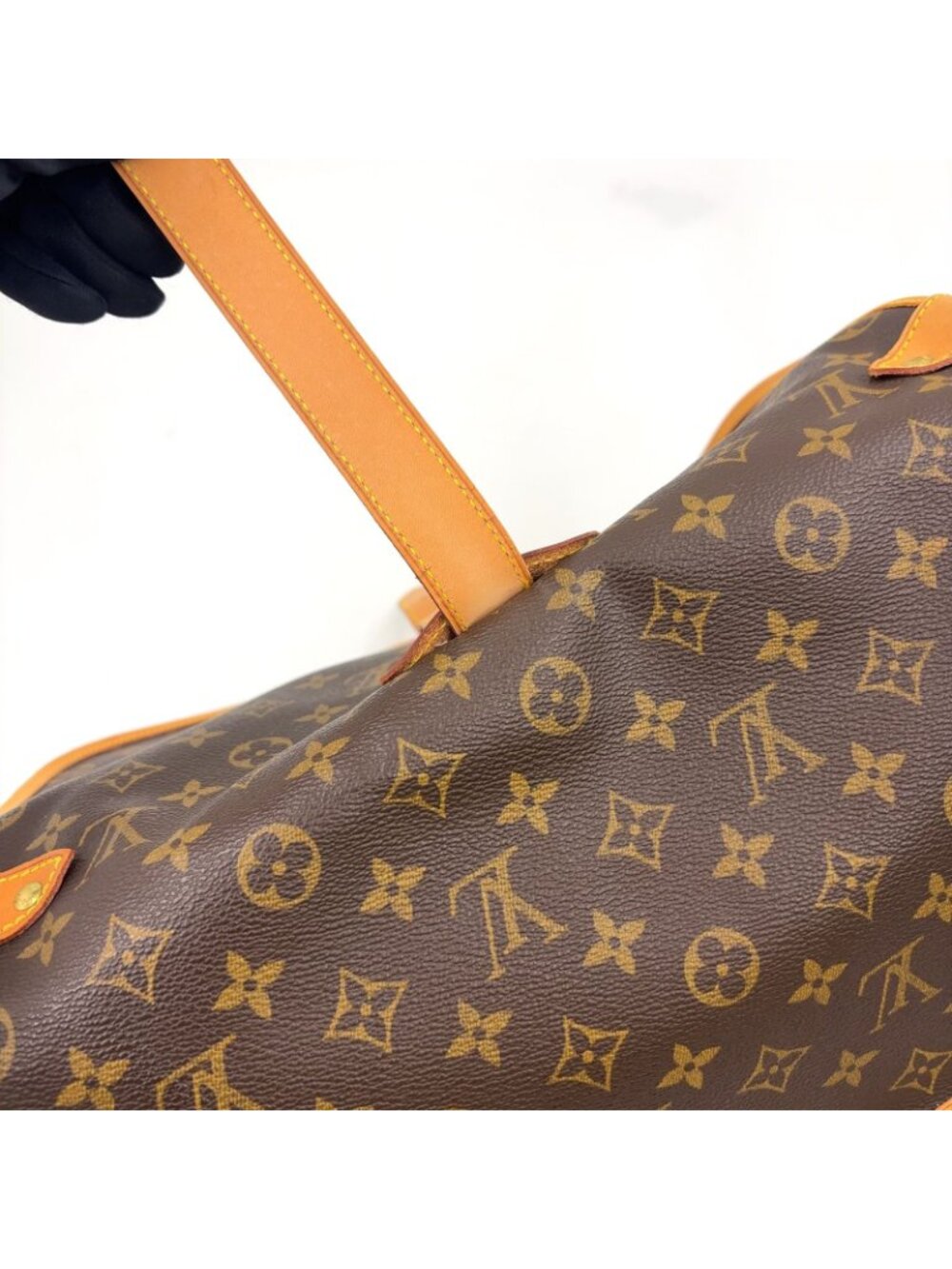 Louis Vuitton Saumur 35 Monogram Leather Brown Shoulder Bag Gold - Picture 10 of 15